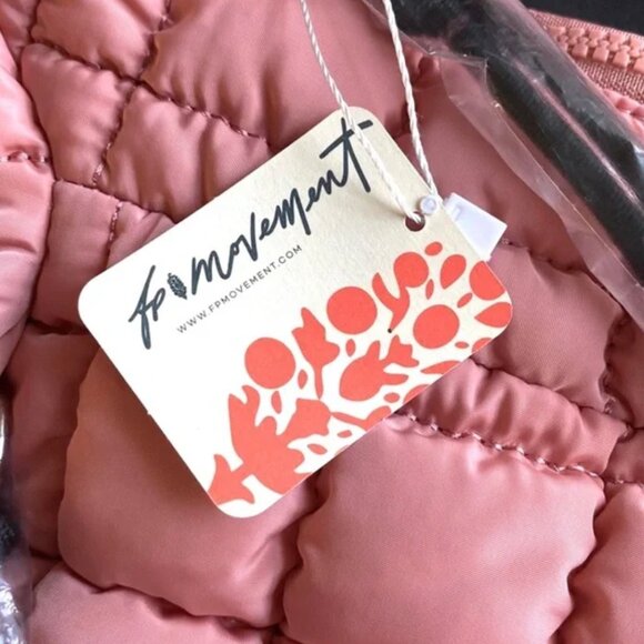Free People Movement Quilted Carryall Ballet Slipper Light Pink - New With Tags - Picture 5 of 13
